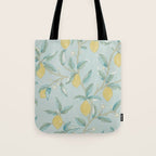 William Morris Lemon Fruit Tree Wedgewood Tote Bag Gallery Image 1