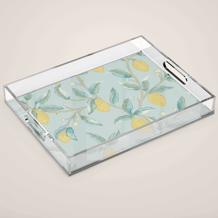 William Morris Lemon Fruit Tree Wedgewood Acrylic Tray Gallery Image 1