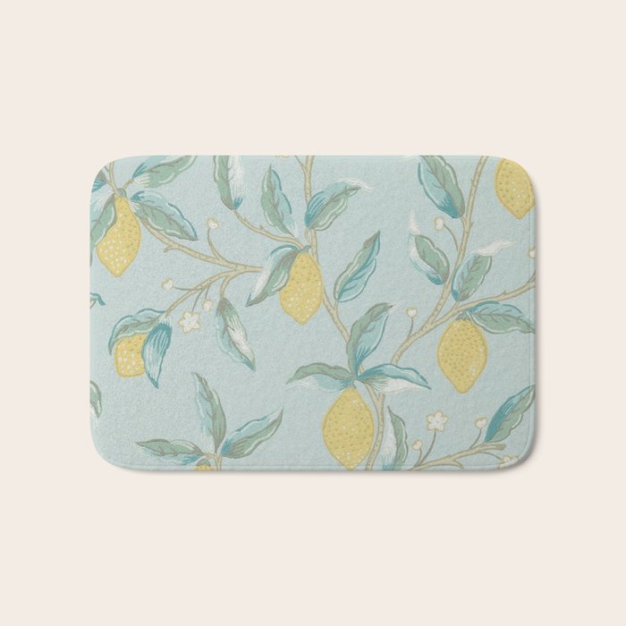 William Morris Lemon Fruit Tree Wedgewood Bath Mat Gallery Image 1