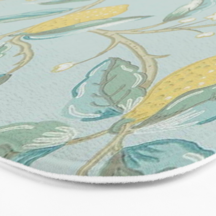 William Morris Lemon Fruit Tree Wedgewood Bath Mat Gallery Image 3