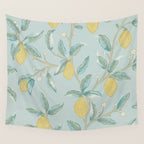 William Morris Lemon Fruit Tree Wedgewood Wall Tapestry Gallery Image 4