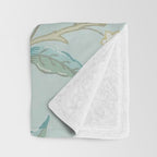 William Morris Lemon Fruit Tree Wedgewood Throw Blanket Gallery Image 3