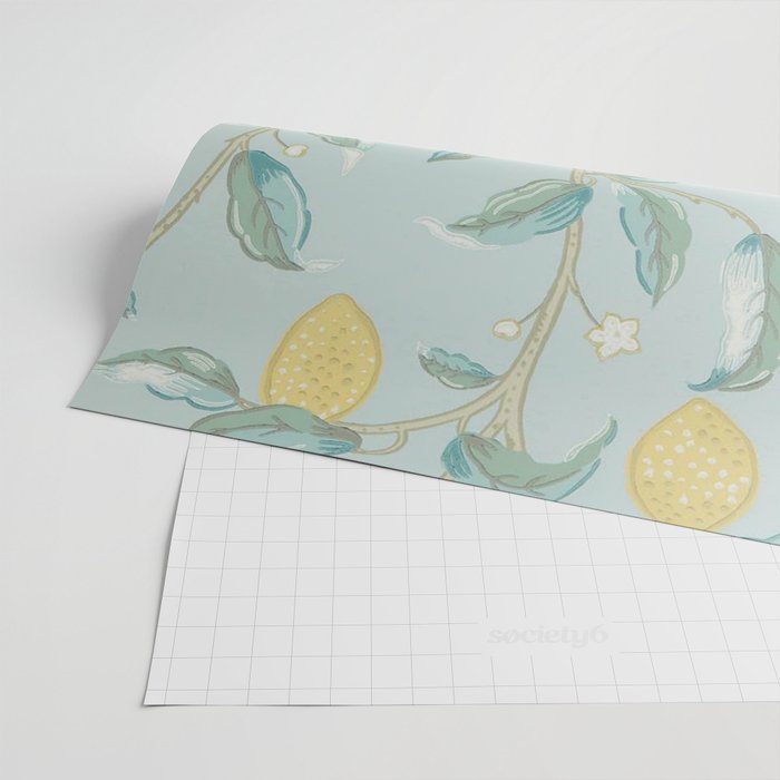 William Morris Lemon Fruit Tree Wedgewood Wrapping Paper Gallery Image 2