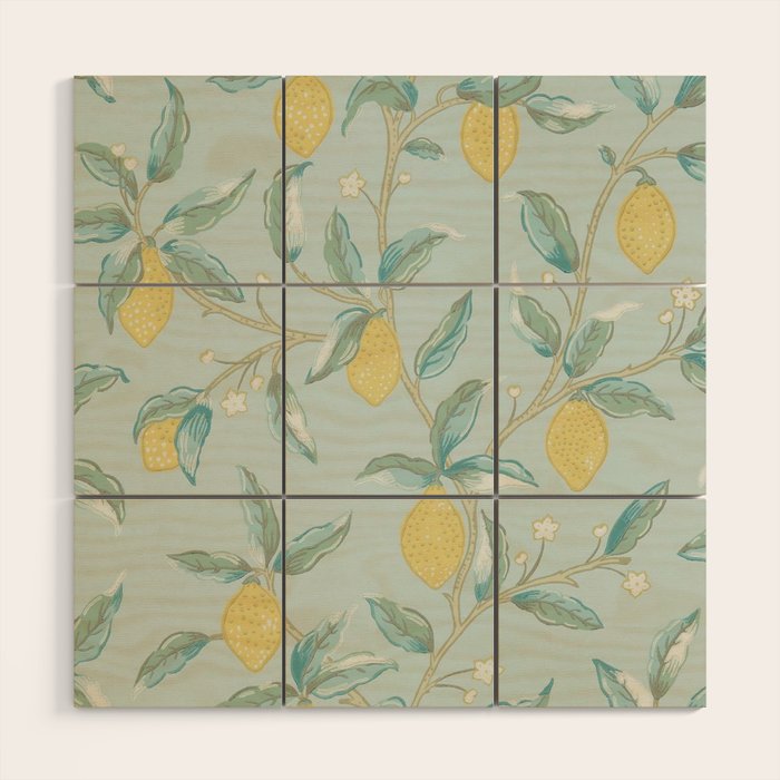 William Morris Lemon Fruit Tree Wedgewood Wood Wall Art Gallery Image 1