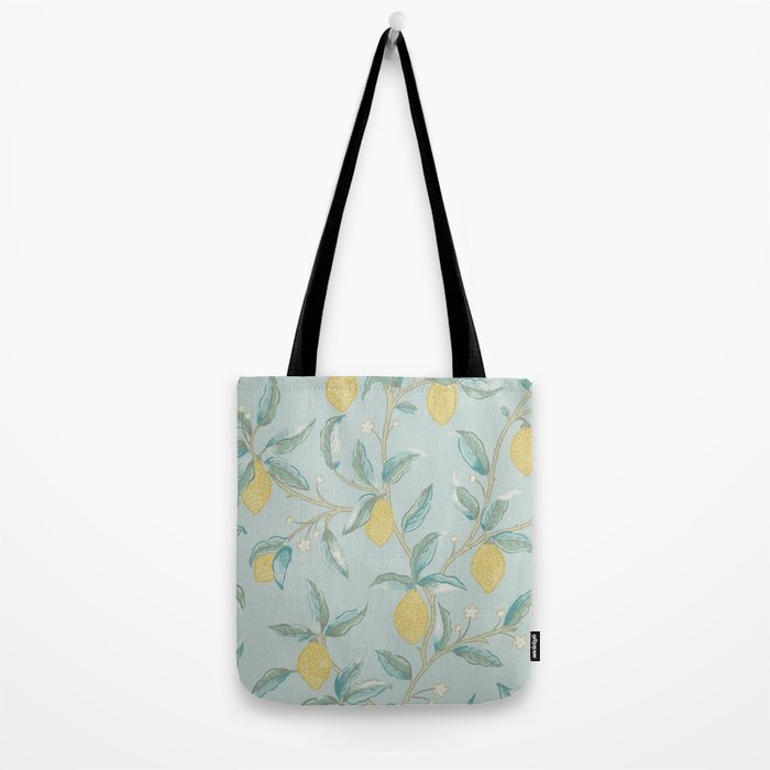 William Morris Lemon Fruit Tree Wedgewood Tote Bag Gallery Image 2