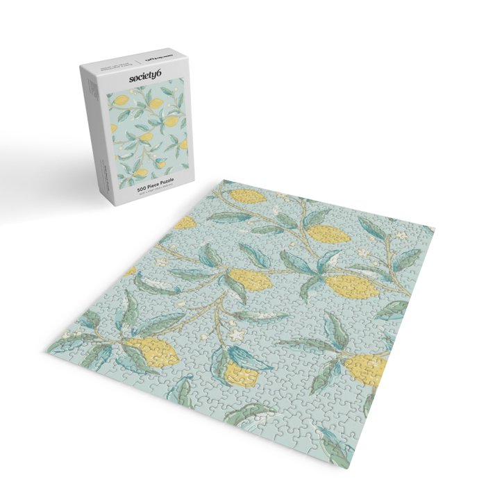 William Morris Lemon Fruit Tree Wedgewood Jigsaw Puzzle Gallery Image 2