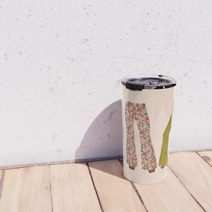 1970s Bellbottom Bliss Retro Fashion Travel Mug Gallery Image 4
