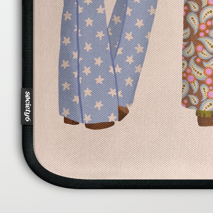 1970s Bellbottom Bliss Retro Fashion Laptop Sleeve Gallery Image 3