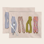 1970s Bellbottom Bliss Retro Fashion Placemat Gallery Image 1