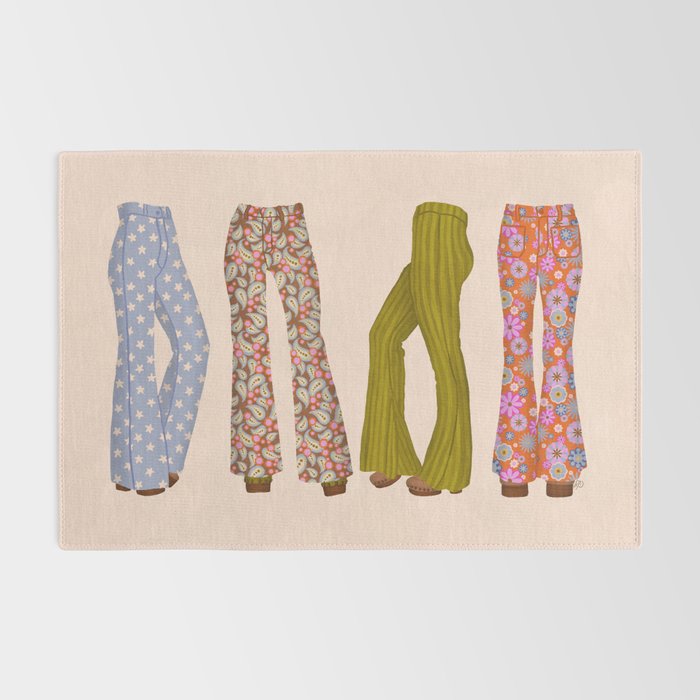 1970s Bellbottom Bliss Retro Fashion Rug Gallery Image 2