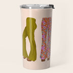 1970s Bellbottom Bliss Retro Fashion Travel Mug Gallery Image 2