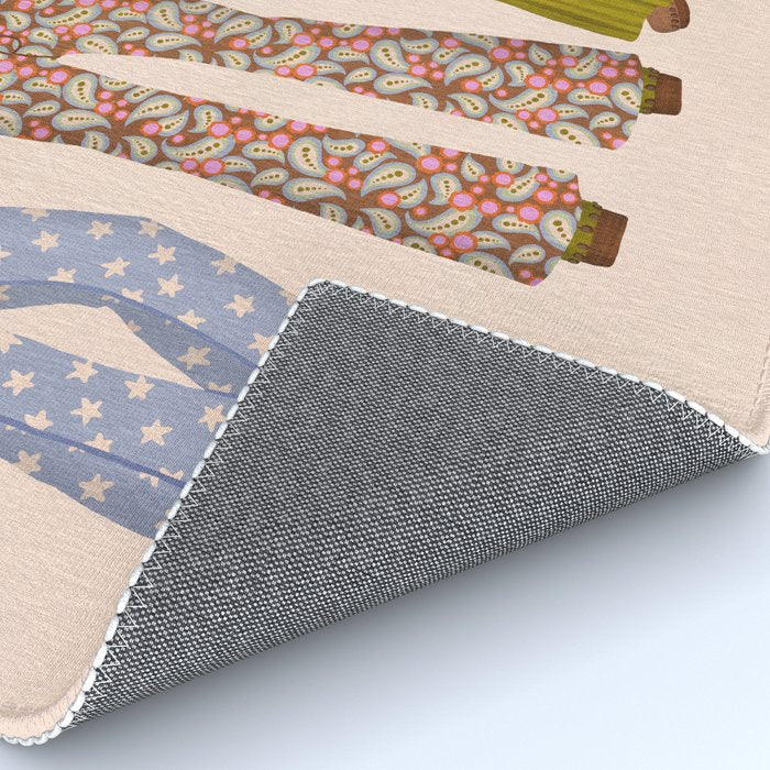 1970s Bellbottom Bliss Retro Fashion Rug Gallery Image 4
