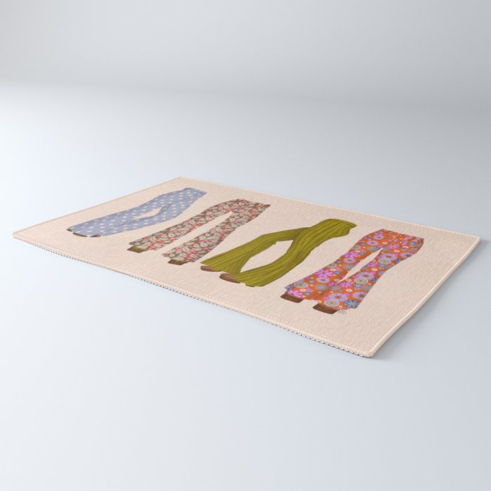 1970s Bellbottom Bliss Retro Fashion Rug Gallery Image 3