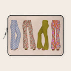 1970s Bellbottom Bliss Retro Fashion Laptop Sleeve Gallery Image 1