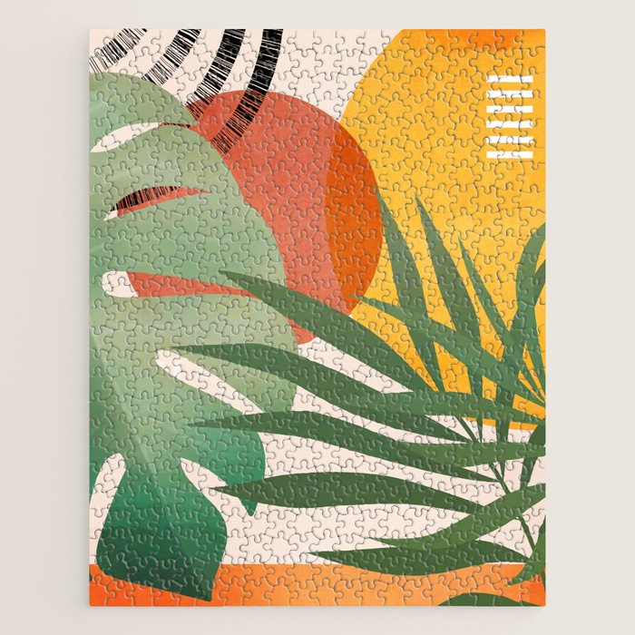 Tropical Garden Leaves 04 Jigsaw Puzzle Gallery Image 1