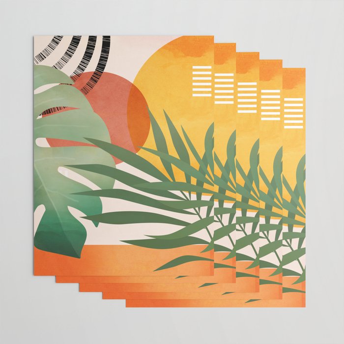 Tropical Garden Leaves 04 Wrapping Paper Gallery Image 3