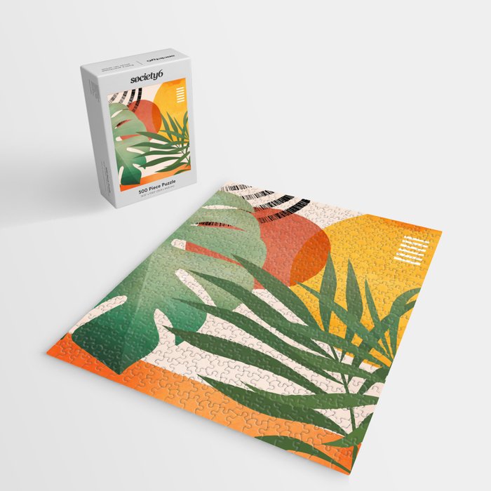 Tropical Garden Leaves 04 Jigsaw Puzzle Gallery Image 2