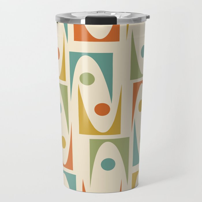 Mid Century Modern Ornaments  Travel Mug Gallery Image 1