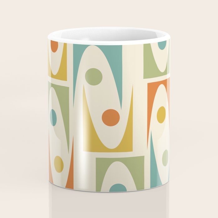 Mid Century Modern Ornaments  Coffee Mug Gallery Image 4