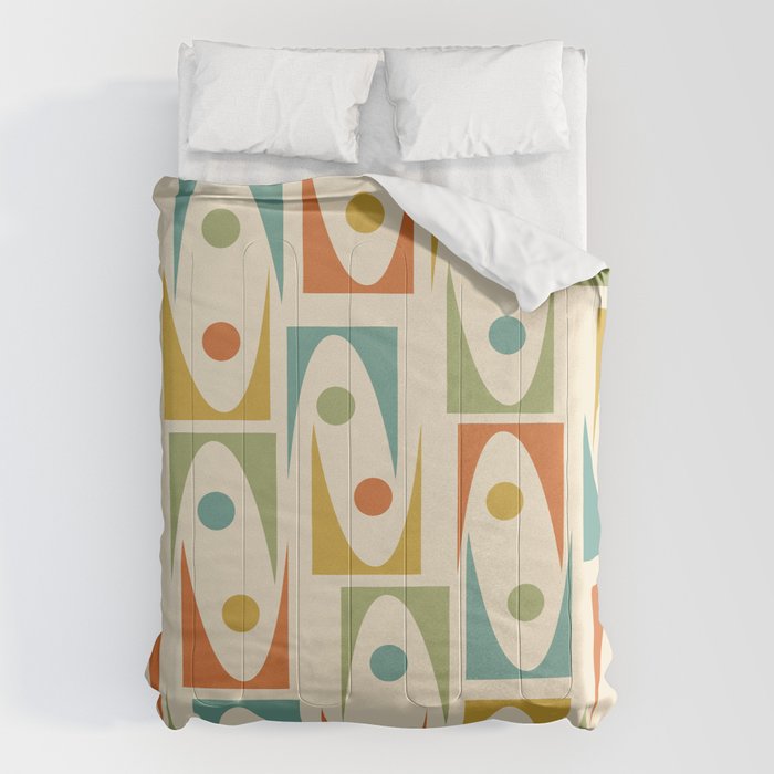 Mid Century Modern Ornaments  Comforter Gallery Image 6