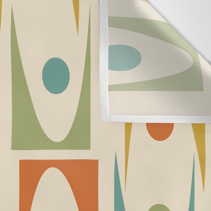 Mid Century Modern Ornaments  Wall Tapestry Gallery Image 3