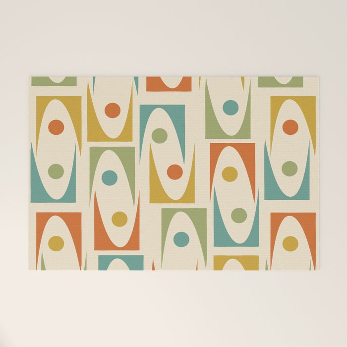Mid Century Modern Ornaments  Welcome Mat Gallery Image 1