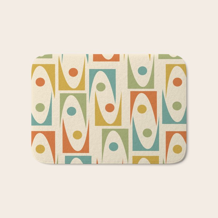 Mid Century Modern Ornaments  Bath Mat Gallery Image 1