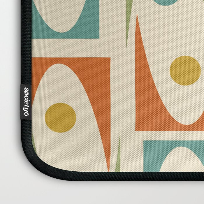 Mid Century Modern Ornaments  Laptop Sleeve Gallery Image 3