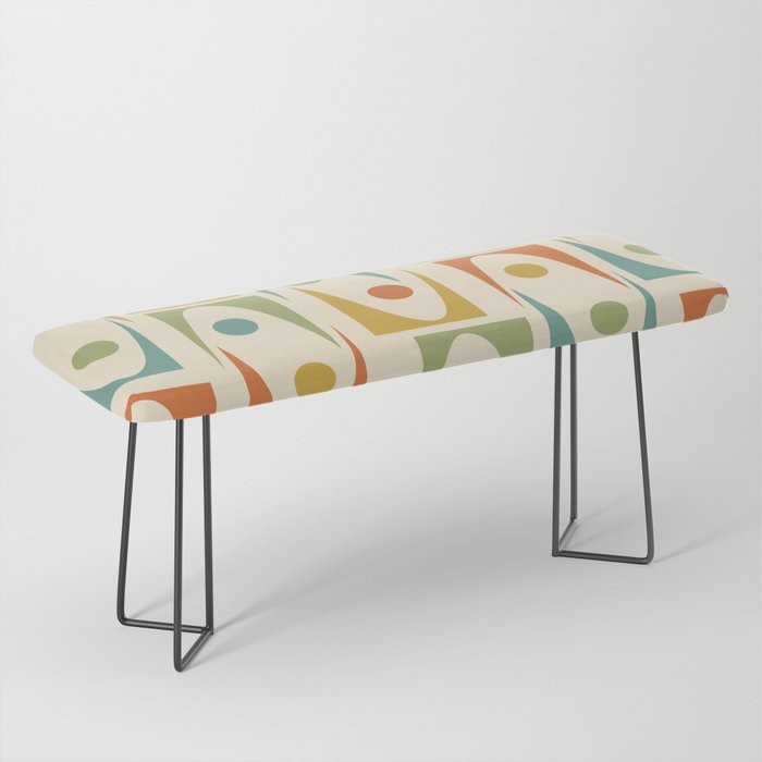 Mid Century Modern Ornaments  Bench Gallery Image 1