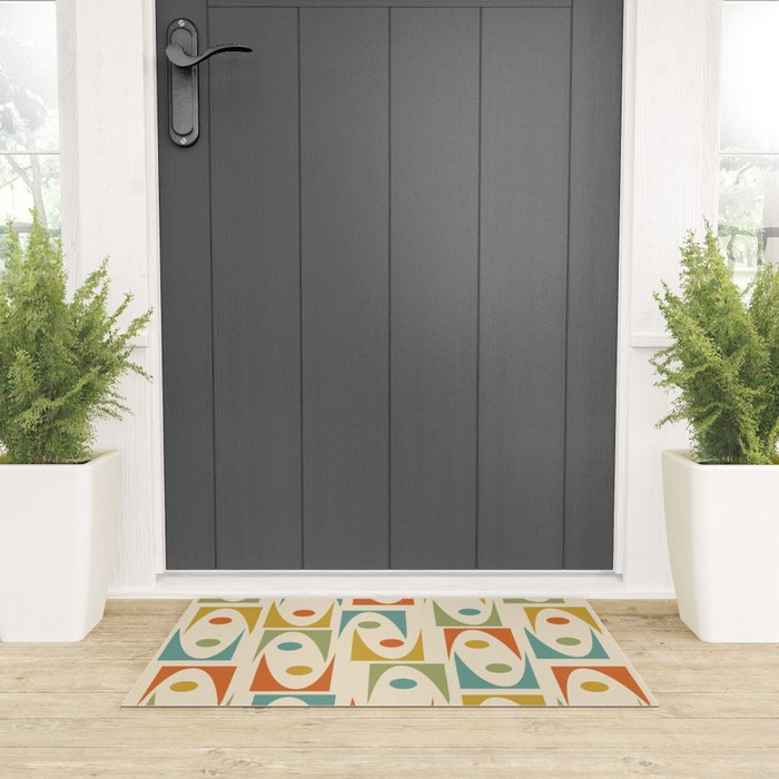 Mid Century Modern Ornaments  Welcome Mat Gallery Image 3