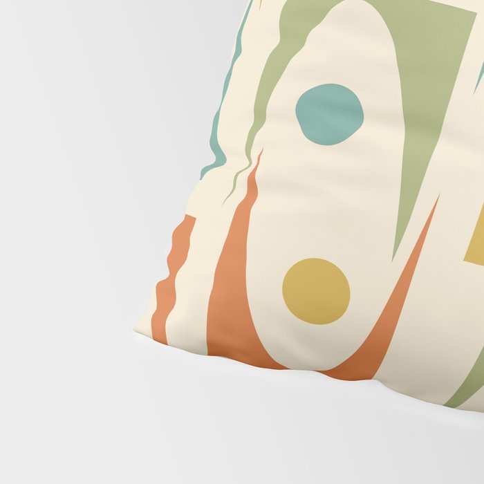 Mid Century Modern Ornaments  Pillow Sham Gallery Image 4