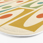 Mid Century Modern Ornaments  Bath Mat Gallery Image 3