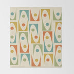 Mid Century Modern Ornaments  Throw Blanket Gallery Image 2