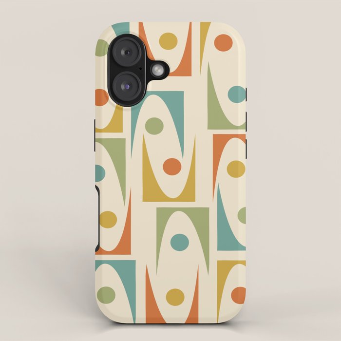 Mid Century Modern Ornaments  iPhone Case Gallery Image 1