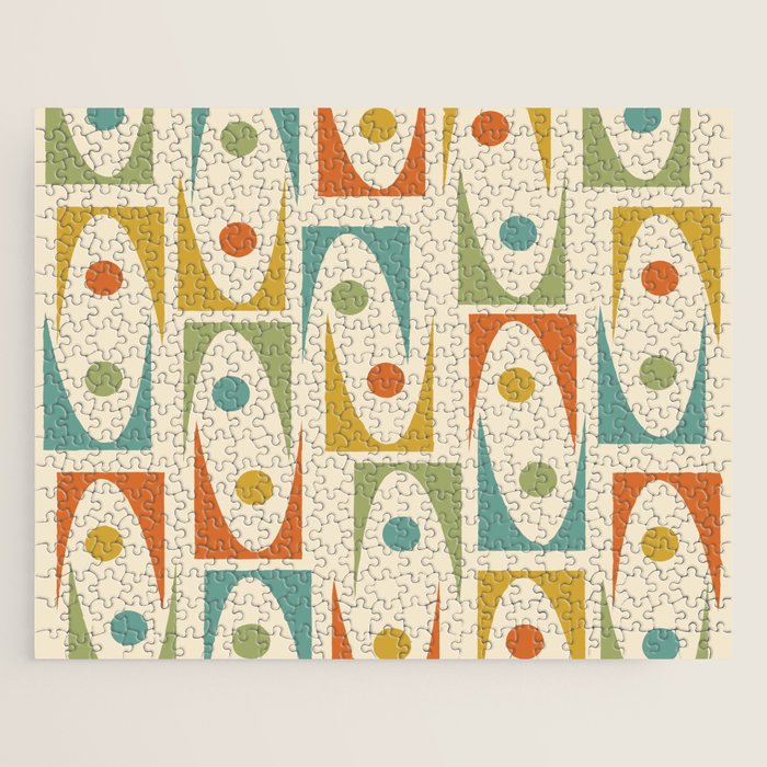 Mid Century Modern Ornaments  Jigsaw Puzzle Gallery Image 1