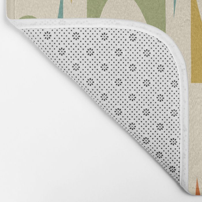 Mid Century Modern Ornaments  Bath Mat Gallery Image 2