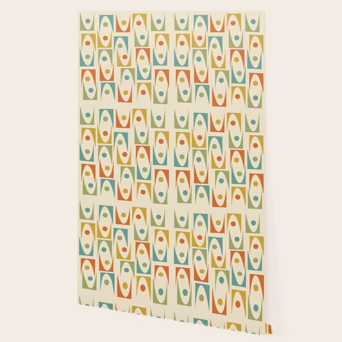 Mid Century Modern Ornaments  Wallpaper Gallery Image 2