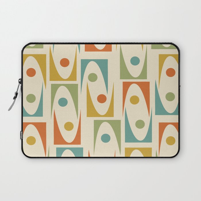Mid Century Modern Ornaments  Laptop Sleeve Gallery Image 1