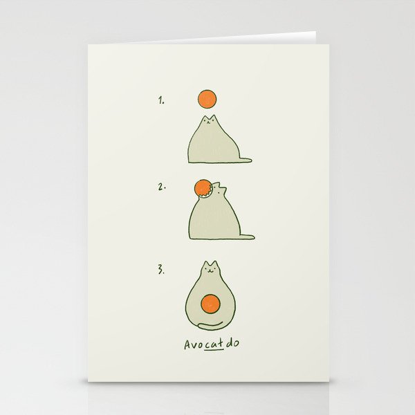Cat Landscape 117 AvoCatdo Stationery Card Gallery Image 1