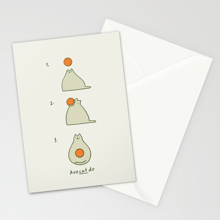 Cat Landscape 117 AvoCatdo Stationery Card Gallery Image 2