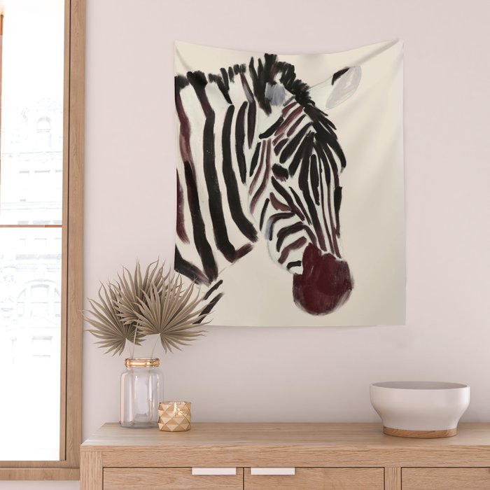 Zebra Wall Tapestry Gallery Image 2