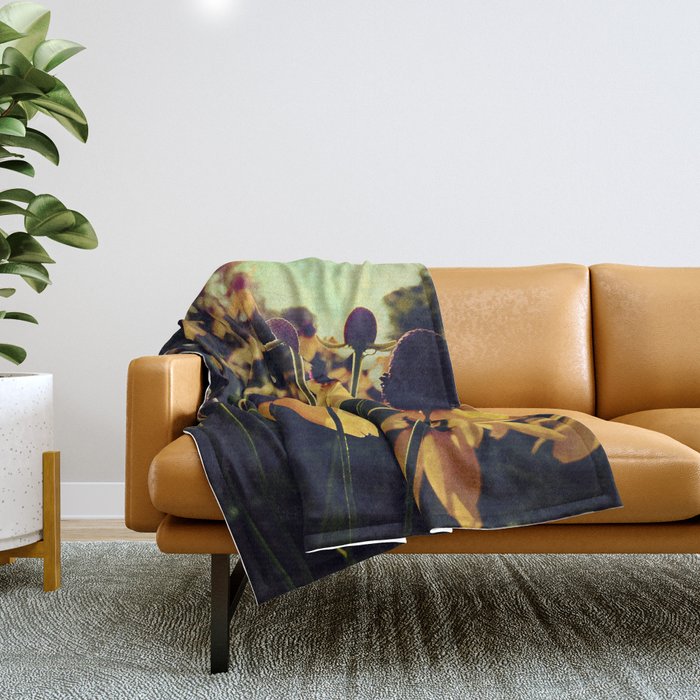 Sunshine and Flowers Throw Blanket Gallery Image 1