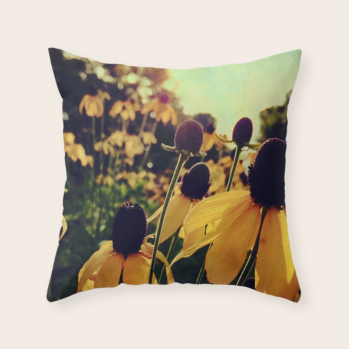 Sunshine and Flowers Throw Pillow Gallery Image 6