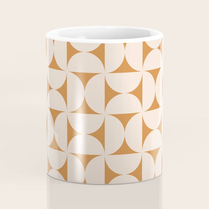 Bauhaus Mid Century Modern Geometric Pattern IX Coffee Mug Gallery Image 4