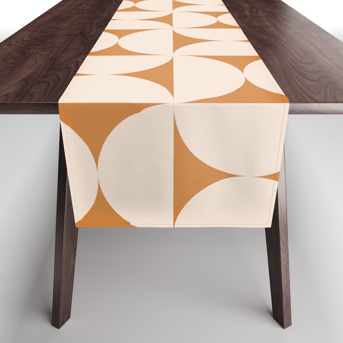 Bauhaus Mid Century Modern Geometric Pattern IX Table Runner Gallery Image 1