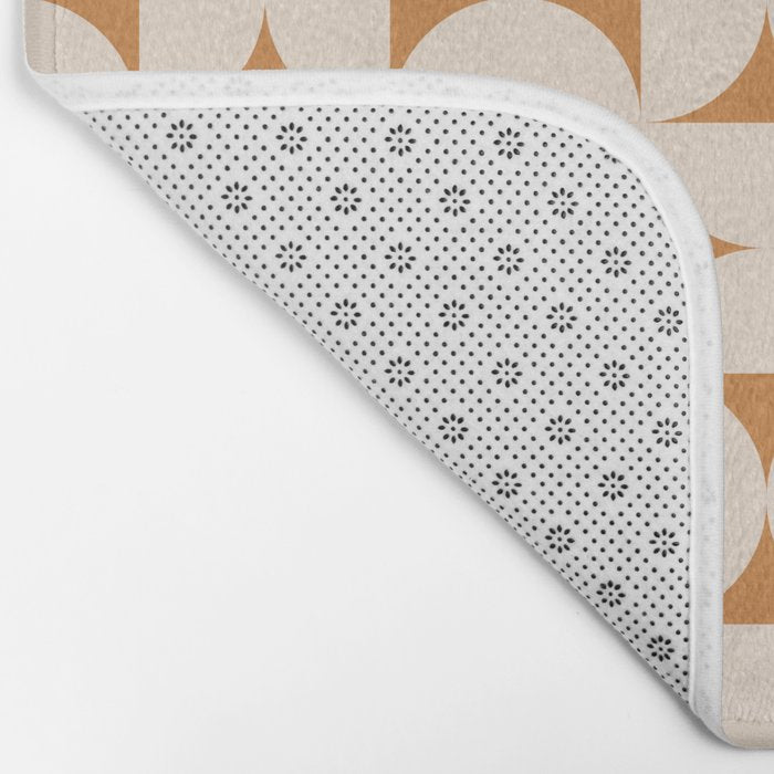 Bauhaus Mid Century Modern Geometric Pattern IX Bath Mat Gallery Image 2