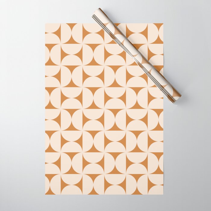 Bauhaus Mid Century Modern Geometric Pattern IX Wrapping Paper Gallery Image 1