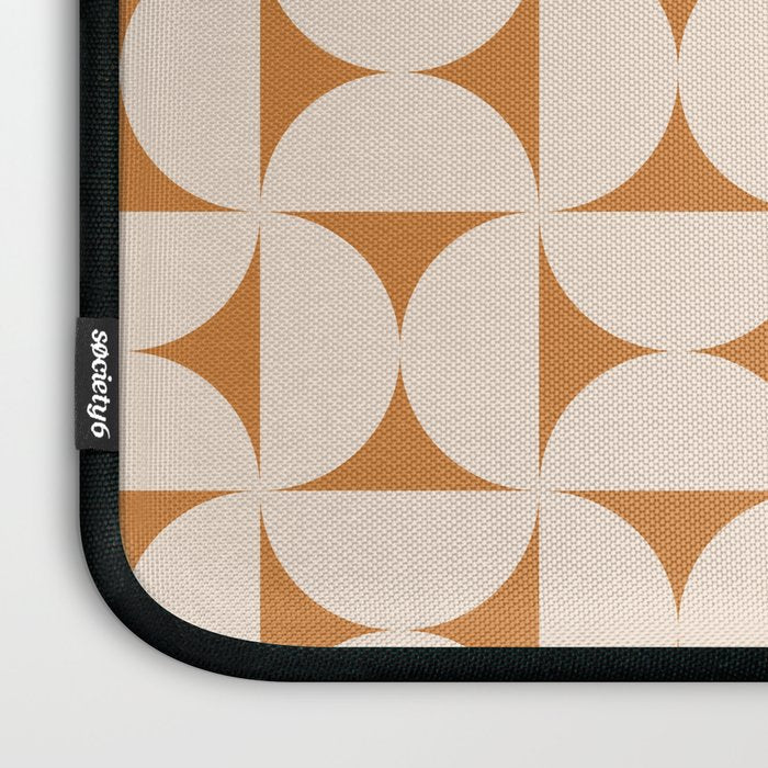 Bauhaus Mid Century Modern Geometric Pattern IX Laptop Sleeve Gallery Image 3