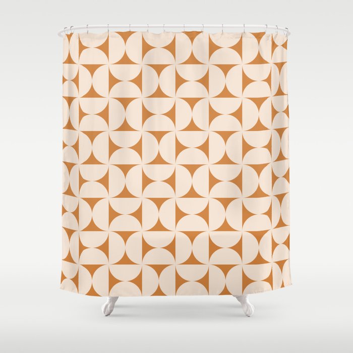 Bauhaus Mid Century Modern Geometric Pattern IX Shower Curtain Gallery Image 1