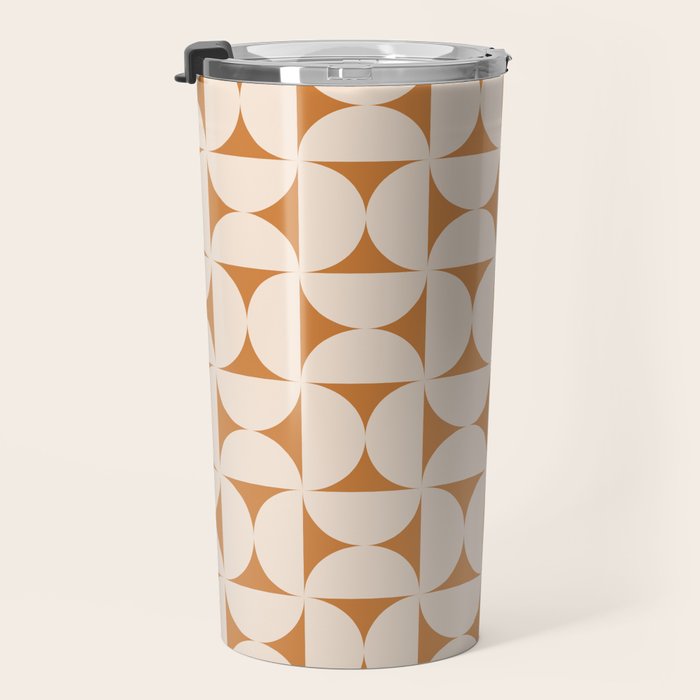 Bauhaus Mid Century Modern Geometric Pattern IX Travel Mug Gallery Image 3